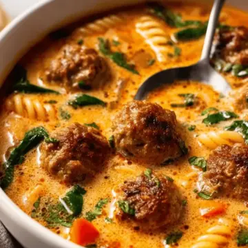 Creamy Italian Meatball Soup Recipe