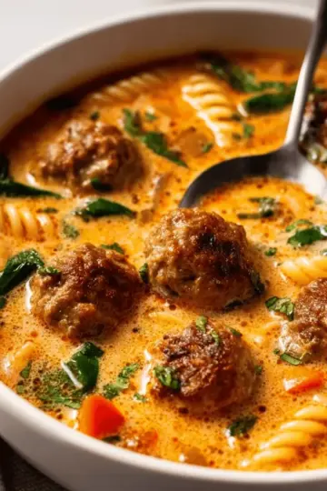 Creamy Italian Meatball Soup Recipe