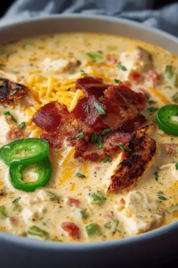 Jalapeno Popper Chicken Soup