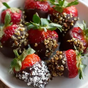 Chocolate Covered Strawberries (3 ingredient dessert!)