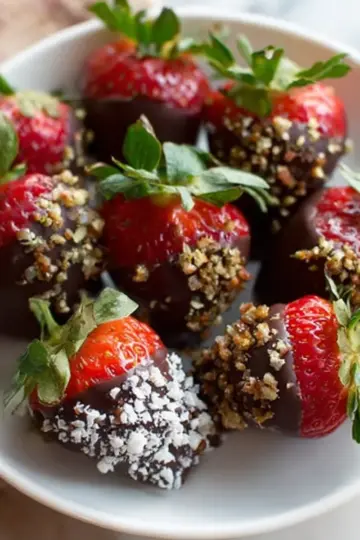 Chocolate Covered Strawberries (3 ingredient dessert!)