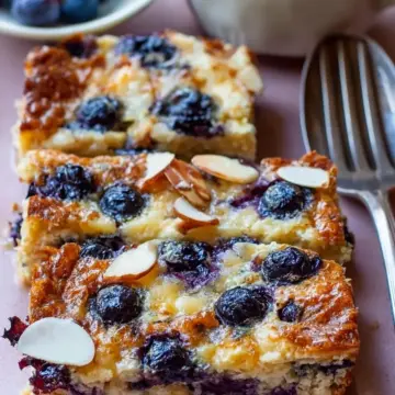 Blueberry Cottage Cheese Breakfast Bake