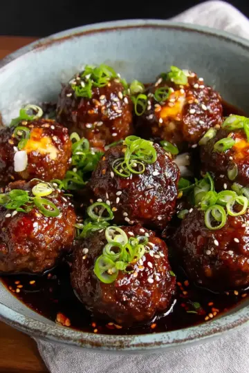 Korean Barbecue-Style Meatballs