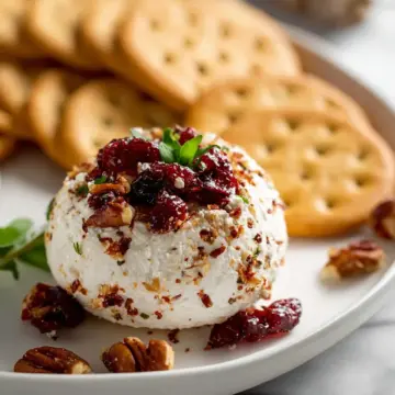 Cranberry Pecan Goat Cheese Ball