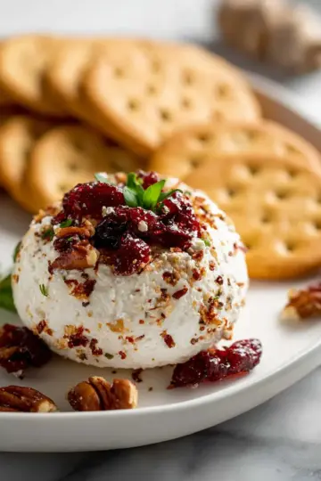 Cranberry Pecan Goat Cheese Ball