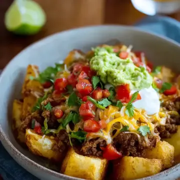 Loaded Potato Taco Bowl