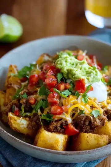 Loaded Potato Taco Bowl