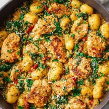 Garlic Chicken Gnocchi Skillet: 30 Minutes, GF