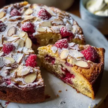 Raspberry, Almond and Ricotta Cake