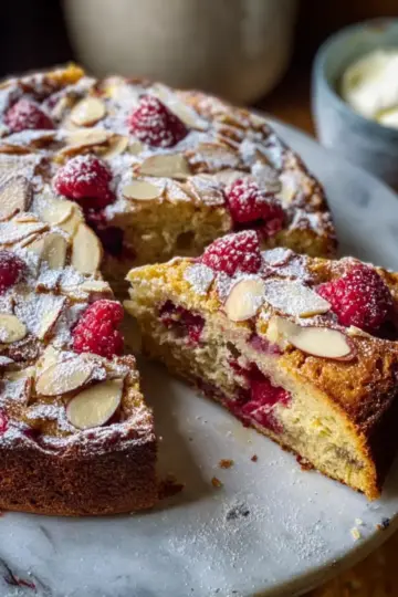 Raspberry, Almond and Ricotta Cake