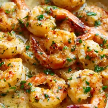Creamy Garlic Prawns (Shrimp)