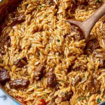 Creamy One-Pot Beef Orzo