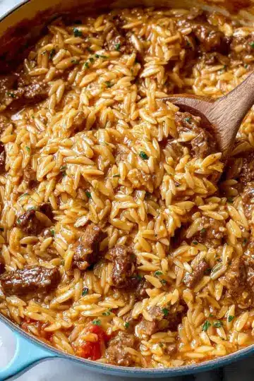 Creamy One-Pot Beef Orzo
