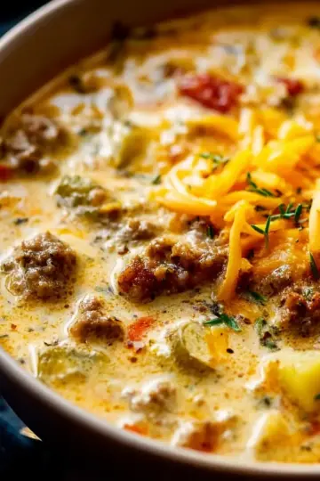 Award Winning Cheeseburger Soup