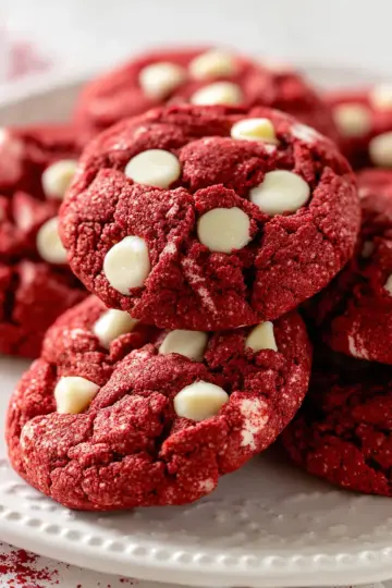 Red Velvet Cake Mix Cookies