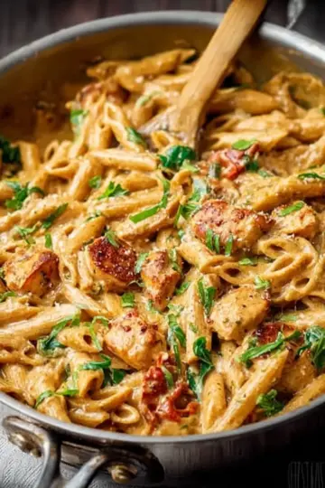 One Pot Creamy Cajun Chicken Pasta