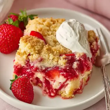 Strawberry Cheesecake Dump Cake