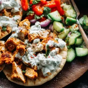 Sheet Pan Chicken Pitas with Tzatziki