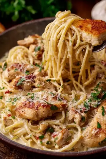 Garlic Parmesan Chicken Pasta
