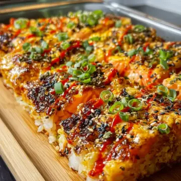 Spicy Salmon Sushi Bake