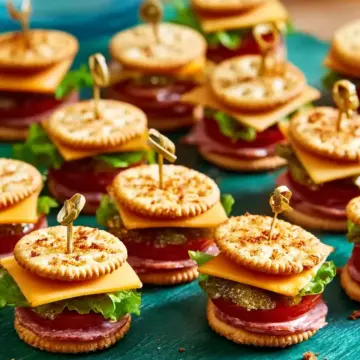 Ritz Cracker Party Sandwiches