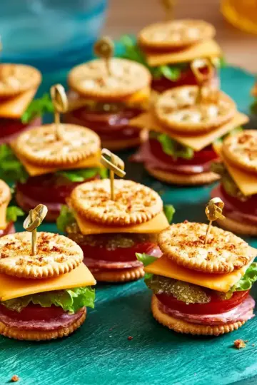Ritz Cracker Party Sandwiches