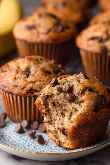 Banana Chocolate Chip Muffins