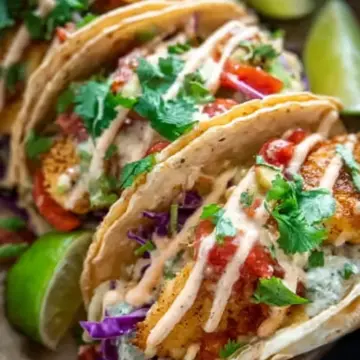 Fish Tacos Recipe with Best Fish Taco Sauce!
