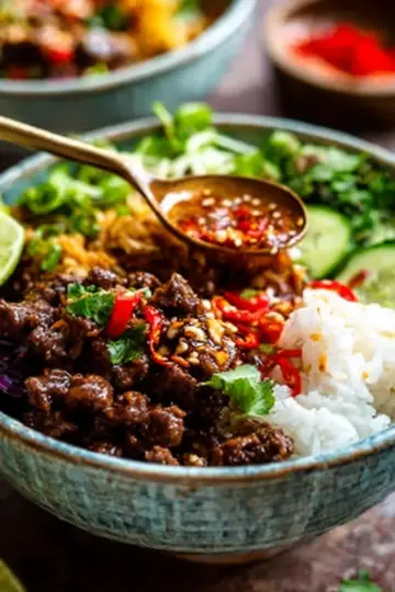 Thai Sweet Chilli Beef Bowls