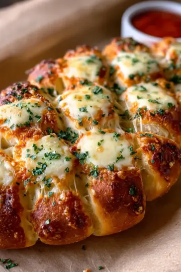 Cheesy Stuffed Garlic Bread Rolls