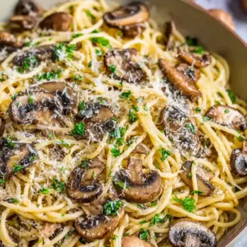 Easy Mushroom Garlic Spaghetti Recipe