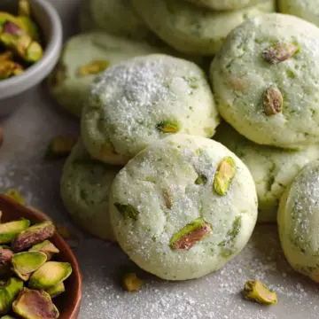 Pistachio Wedding Cookies