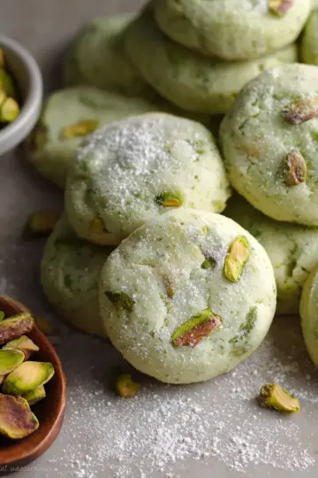 Pistachio Wedding Cookies