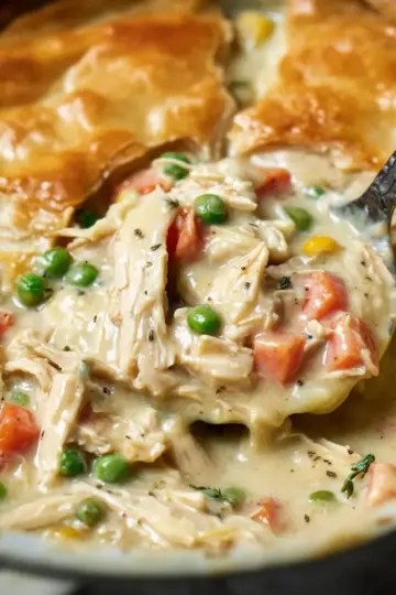 Healthy Crustless Chicken Pot Pie