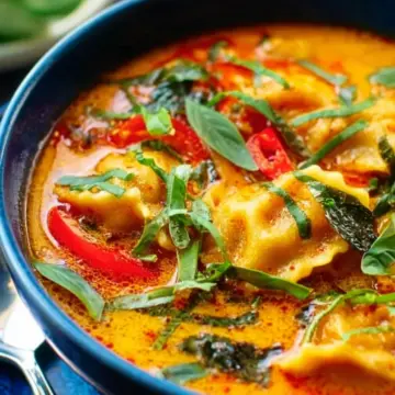 Red Curry Dumpling Soup