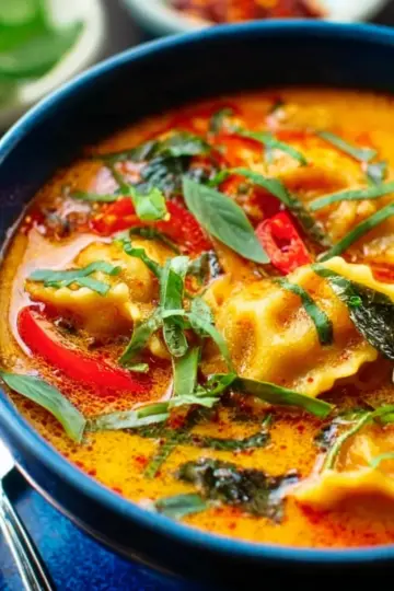 Red Curry Dumpling Soup