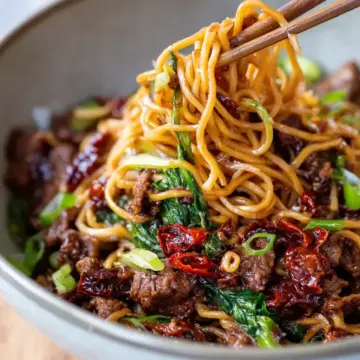 Caramelised Sticky Beef Noodles
