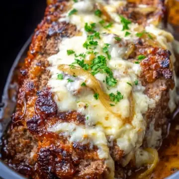 Crock Pot French Onion Meatloaf