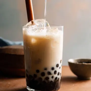 Vanilla Boba Milk Tea - Iced or Hot