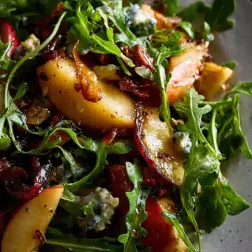 Roasted Apple Salad with Caramelized Shallot Vinaigrette