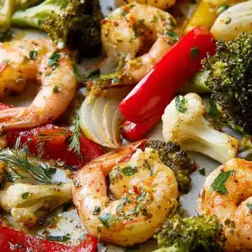 Sheet-Pan Garlicky Shrimp and Veggies