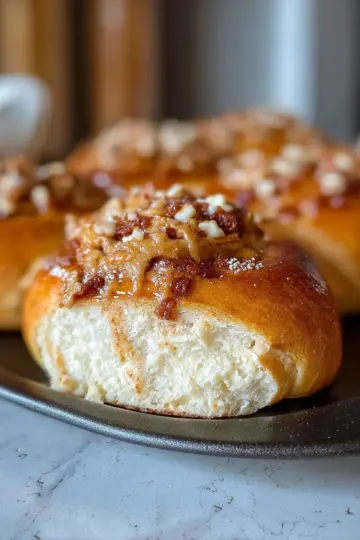Apple Cheesecake Brioche Buns