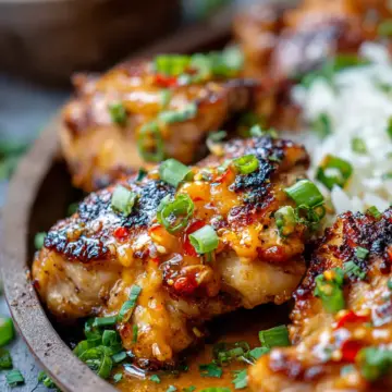 Skillet Bang Bang Chicken Thighs