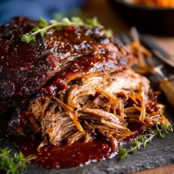 Caramelized Pulled Beef Brisket in a Rich Spicy Sauce