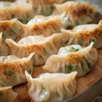 Homemade Shrimp and Chive Dumplings