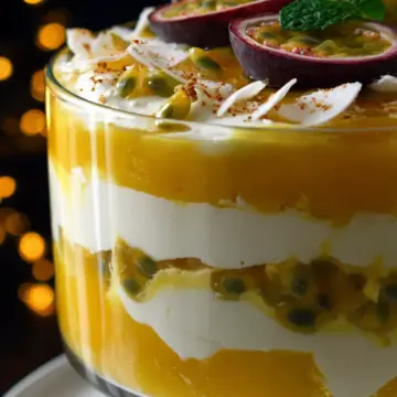 Lemon, Mango & Passionfruit Trifle