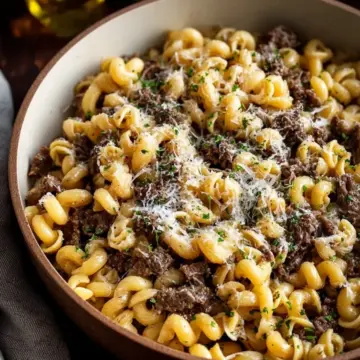 One Pot Beef and Garlic Butter Pasta