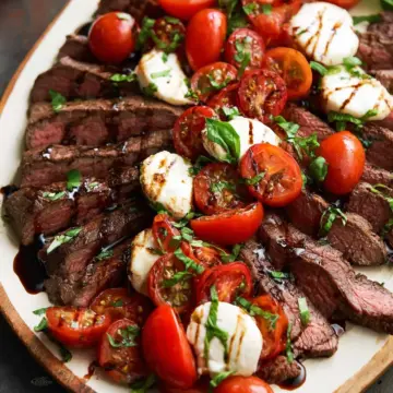 Grilled Caprese Flank Steak