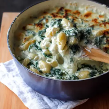 Creamed Spinach Macaroni and Cheese
