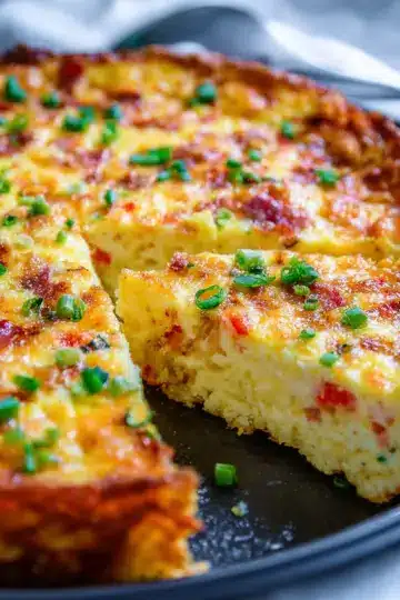 Cottage Cheese Crustless Quiche